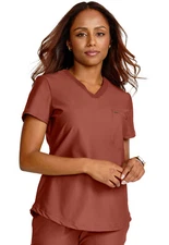Masala Cherokee Scrubs Form Tuckable V Neck Top CK819 MLAS