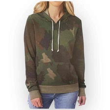 Alternative Apparel Womens Eco-Jersey Pullover Hoodie - Camo Dreamstate Lge W18