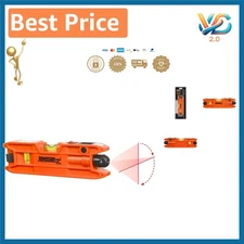 High Accuracy Magnetic Laser Level with Swiveling Head - Ideal for DIY Projects