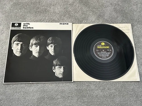 THE BEATLES - WITH THE BEATLES / EX+ MONO UK VINYL LP / DOMINION CREDIT PMC 1206