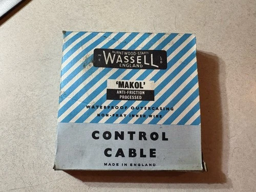 Vintage Wassell NOS AJS, Matchless, Norton Front Brake Control Cable No. 579