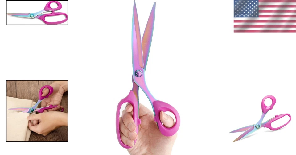Professional Heavy Duty 8.3" Titanium Shears - Perfect for Tailoring & Quilting - Image 2 of 4