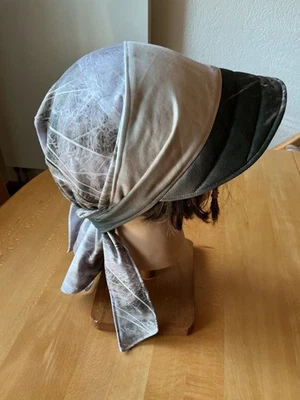 Unisex Piratentuch Bandana Schild beige braun Gr. M-L handgenäht bei Chemo neu - Bild 1 von 4