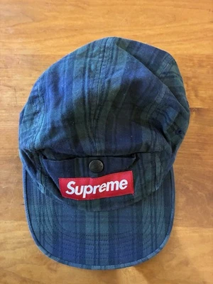 Supreme Plaid Camp Cap for sale - eBay