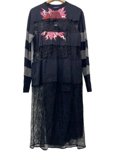 PRADA Vestito manica lunga 42 BLK