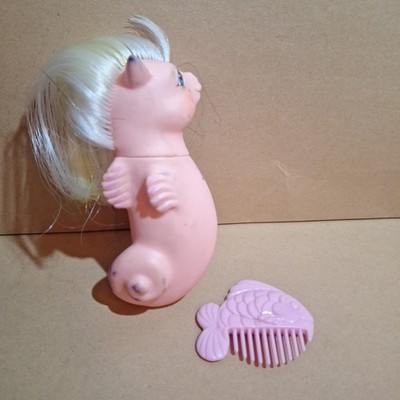 1984 G1 MLP Vintage My Little Pony Sea Sparkle Baby Sea Pony  Sea Spray + Comb