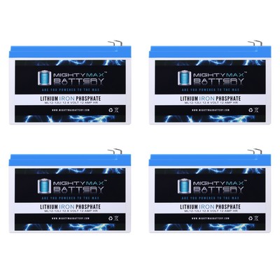 Mighty Max 12V 12Ah Lithium Battery Replaces Kid Trax Cat Bulldozer 12V - 4 Pack