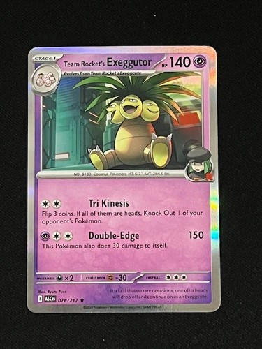 Team Rocket's Exeggutor #78 Pokemon Ascended Heroes