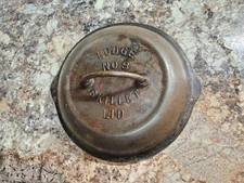 Lodge Cast Iron #8 Fully Marked Skillet Lid