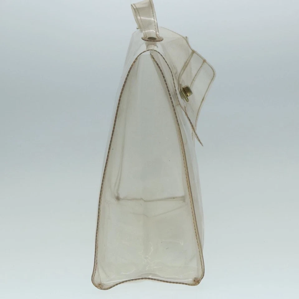 Auténtico bolso de mano HERMES vinilo Kelly vinilo transparente bs17368 Foto 4 de 4