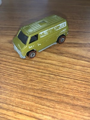 Vintage 1974 Hot Wheels Redline Super Van Military Police U.S.