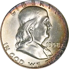 1958-P Franklin Half Dollar
