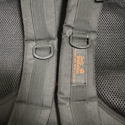 Jack Wolfskin Black Orange Hiking Backpacking Camping Trails - Picture 7 of 14