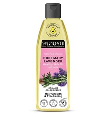 Soulflower Rosemary Lavender Hair Oil For Healthy Hair, 120Ml.