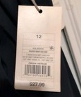 NWT Pants New Day 12 Black Pleated Straight Leg Blue Dress Trousers — photo 5