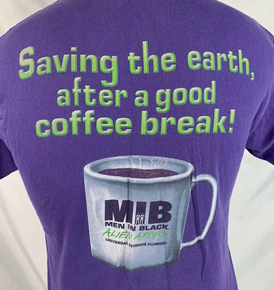 Camiseta de Colección Hombres en Negro Promoción de Película Will Smith Alien Sin usar, en Caja Promoción Años 90 Foto 2 de 4