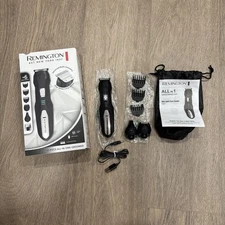 Remington All-in-One Grooming Kit, Lithium Powered, *MISSING CLEAR ADJUST COMB*
