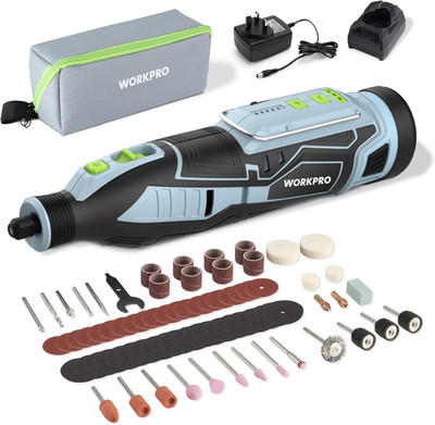 Akku-Rotationswerkzeug-Set 12 V, Rotationswerkzeug-Set mit 114-tlg. Zubehör, 5 Gänge