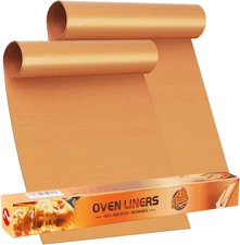 Oven Liners for Bottom of Oven, Reusable, Heavy Duty, Non-Stick, Teflon Mats