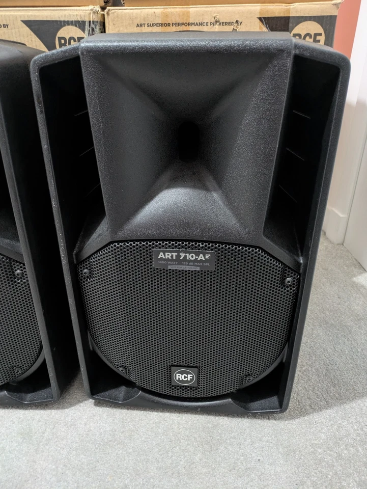 RCF ART 710-A MK5 10" Active Two-Way Speakers 1400W Each - Very Good Condition - Image 4 of 4