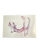 Disney The Art Of Skiing 1941 Disney Vintage Postcard Goofy Unused
