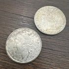 1921 Morgan Silver Dollars Lot of 2 - 90% Silver Verified - Philadelphia Mint