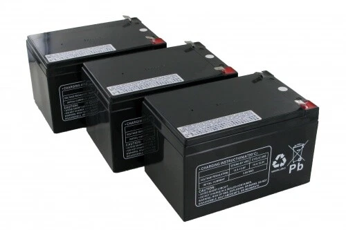 für Rolektro Eco-Fun 20, 3 x Blei-AGM Akku 12V 12Ah