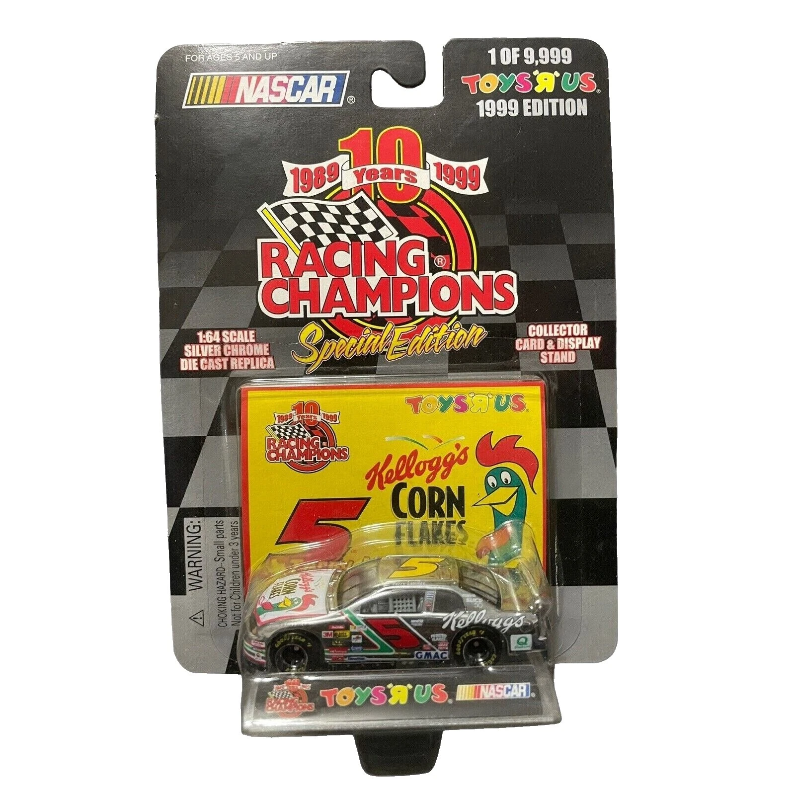Autos de carrera Diecast Racing Champions Chevrolet 1999 año del vehículo