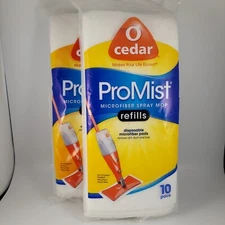 O Cedar ProMist Disposable Refills Microfiber Spray Mop 10 Pack Lot of 2