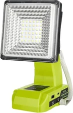Cordless LED Work Light for Ryobi 18V Battery 15W LED Floodlight Emergency Lamp