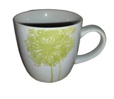 Now Designs Queen Anne's Lace Floral Mid Century Style Ceramic Coffee Mug Cup