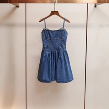 Self-Portrait Womens Spring/summer New Retro Sweet Diamond Bow High Waist Dress