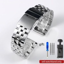 Cinturino orologio acciaio inox 20 22 24 mm per bracciale Breitling + attrezzi