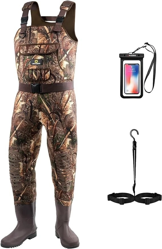D DRYCODE Chest Waders with Boots Waterproof Neoprene Duck Hunting Fishing