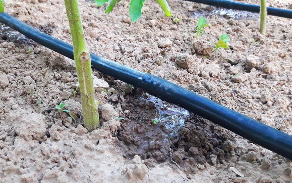 Tropfschlauch Bewässerungschlauch Bewässerungssystem Gartenschlauch 100m Set XXL - Bild 2 von 4