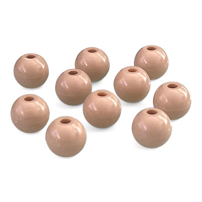 Score Four Plastic Beads Set of 10 Light Tan Brown Game Replacement Pieces 1978