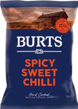 Burts Potato Chips - Spicy Sweet Chilli 150g - Pack of 6