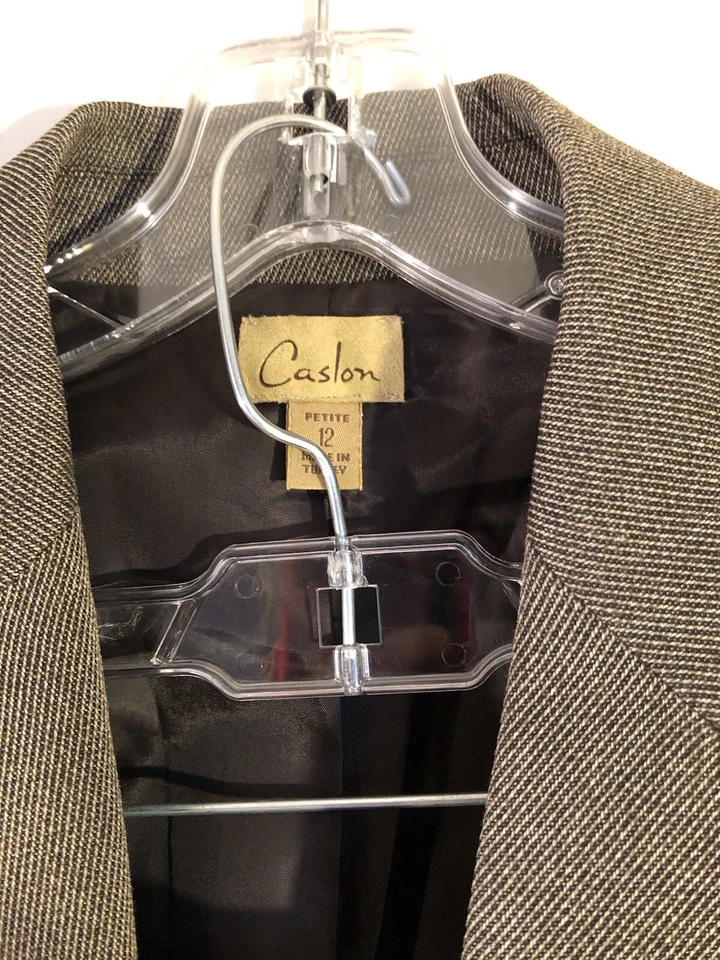 Traje Falda Caslon Marrón Talla 12 Foto 2 de 4