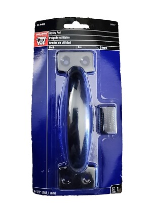 Bulldog 6-1/2 Black Utility Pull D-440 Metal With Hardware 