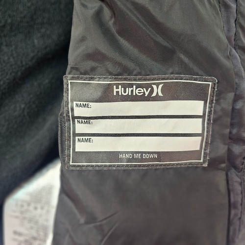 Hurley Vest Jacket Women's Small Petite Black Grey Full Zip Hooded Fall Wear - Picture 4 of 9