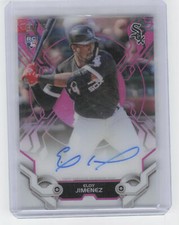 2019 Topps High Tek #HTA-EJ Eloy Jimenez High Tek Autographs Pink #/75