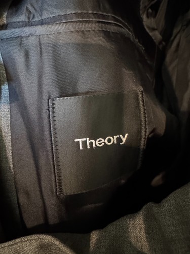 Theory Gray Blazer 2-Button Single Breasted Notch Single Vented Jacket Size 42R - Bild 3 von 9