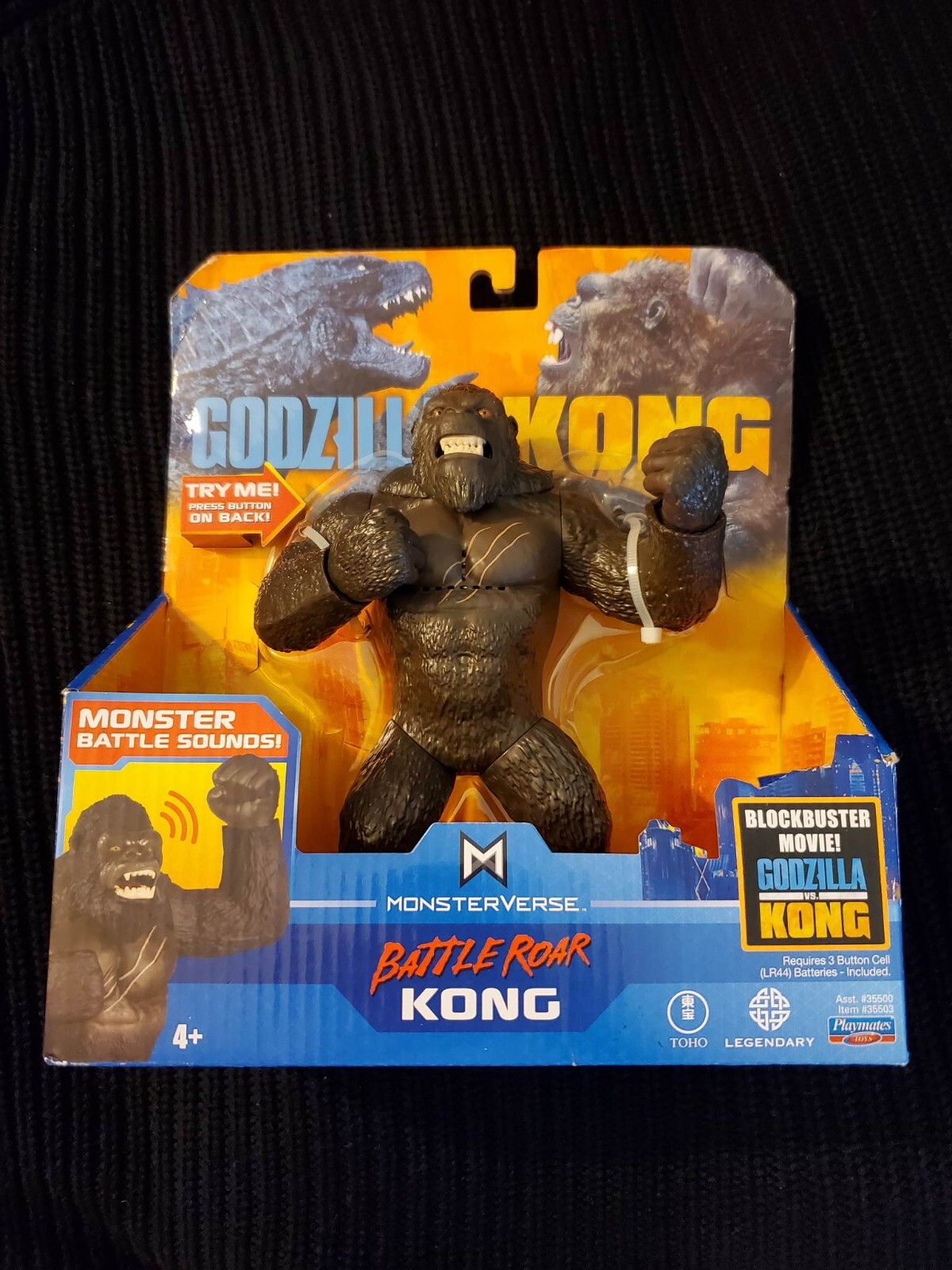 Godzilla Vs Kong Movie Battle Roar KONG Deluxe With Monster Sounds Playmates Toy