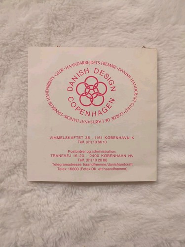 Vtg Dansk Blomstergarn Danish Flower Thread Color Card Chart Tapestry Stitch - Picture 3 of 3