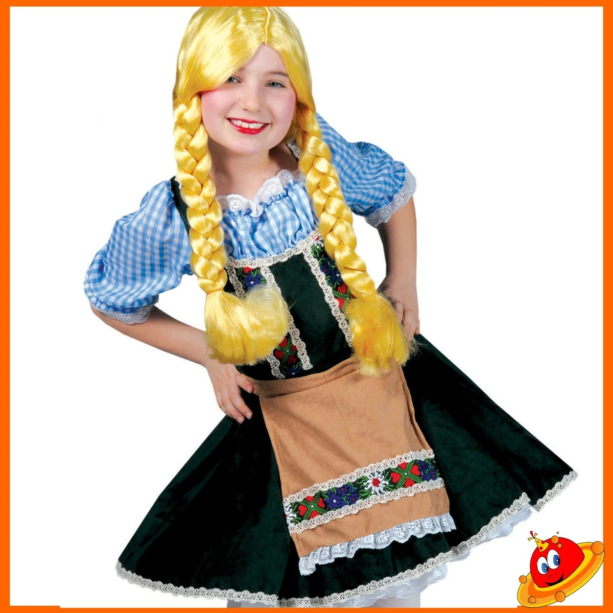 Costume Carnevale Bambina Ragazza Heidi Tirolese Bavarese eBay
