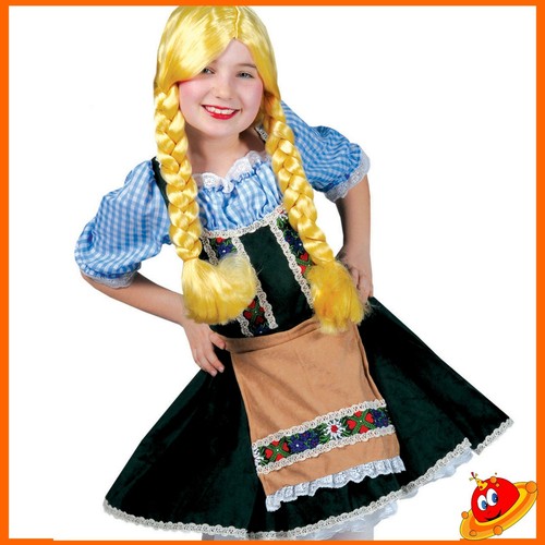 Costume Carnevale Bambina Ragazza Heidi Tirolese Bavarese | eBay