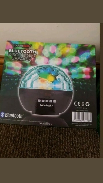 boombeatz bluetooth disco light speaker