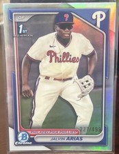 2024 Bowman Chrome Prospects Refractor Jalvin Arias /499 #BCP-226