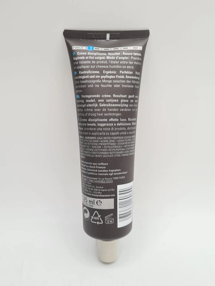 Loreal Professional HOMME Brilliantine Kontroll und Glanz Creme 125ml G225 - Bild 2 von 2