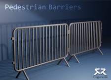 1/32 scale (and 1/35 scale) Pedestrian Barriers x2 (ID 17.10)